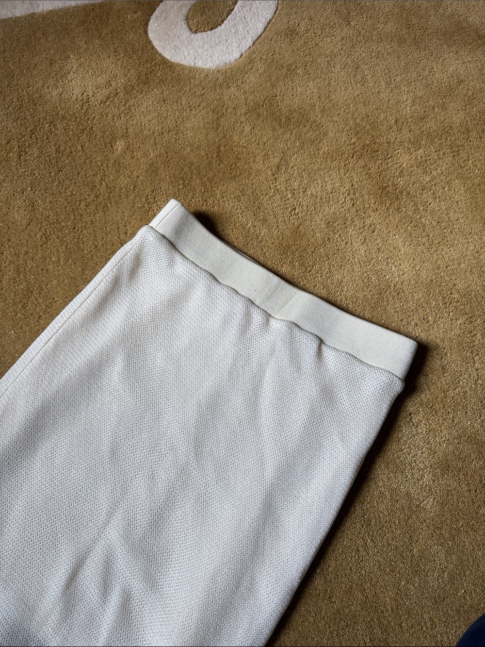 Helmut Lang White Two-Tone Midi Pencil Skirt - Picture 12 of 14